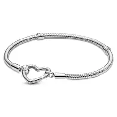 PANDORA - Pulsera Pand Moments Cadena Serpiente Hebilla Cora Mujer