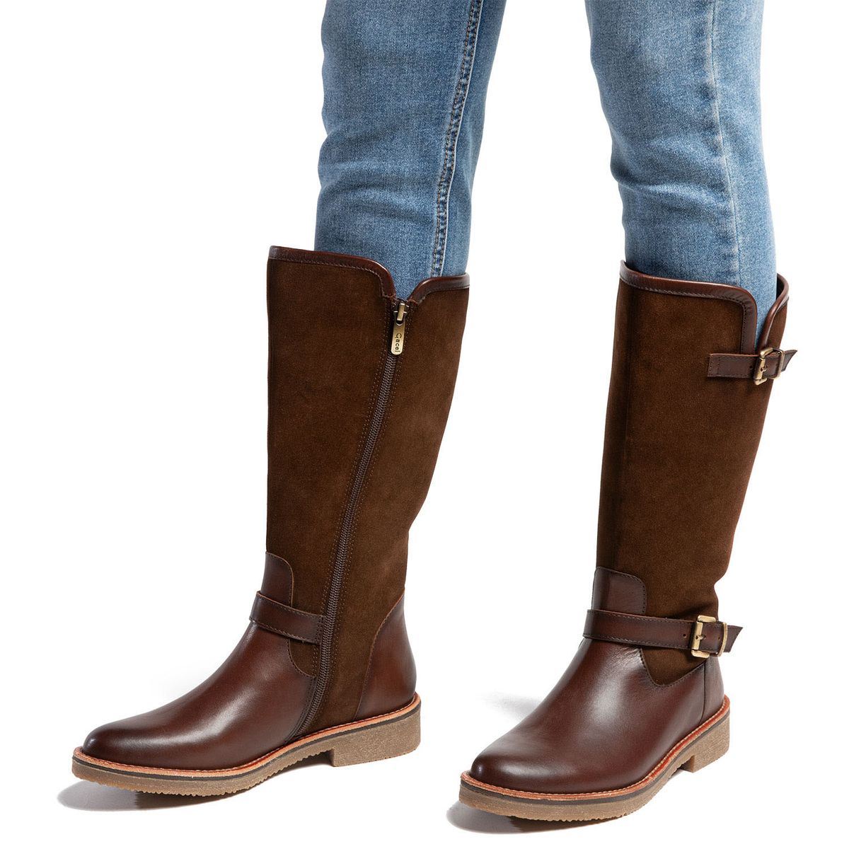 GACEL - Bota Mujer Cuero Café Gacel