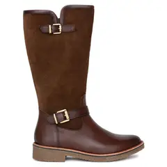 GACEL - Bota Mujer Cuero Café