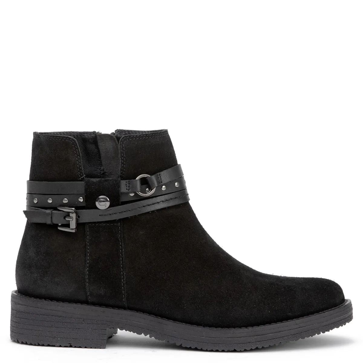 GACEL - Botin Mujer Cuero Negro Gacel