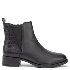 GACEL - Botin Mujer Cuero Negro