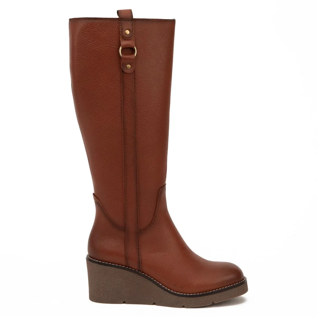 GACEL - Bota Mujer Cuero Café Gacel
