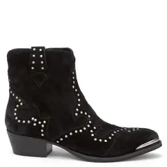 GACEL - Botin Mujer Cuero Negro