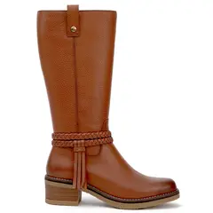 GACEL - Bota Mujer Cuero Café