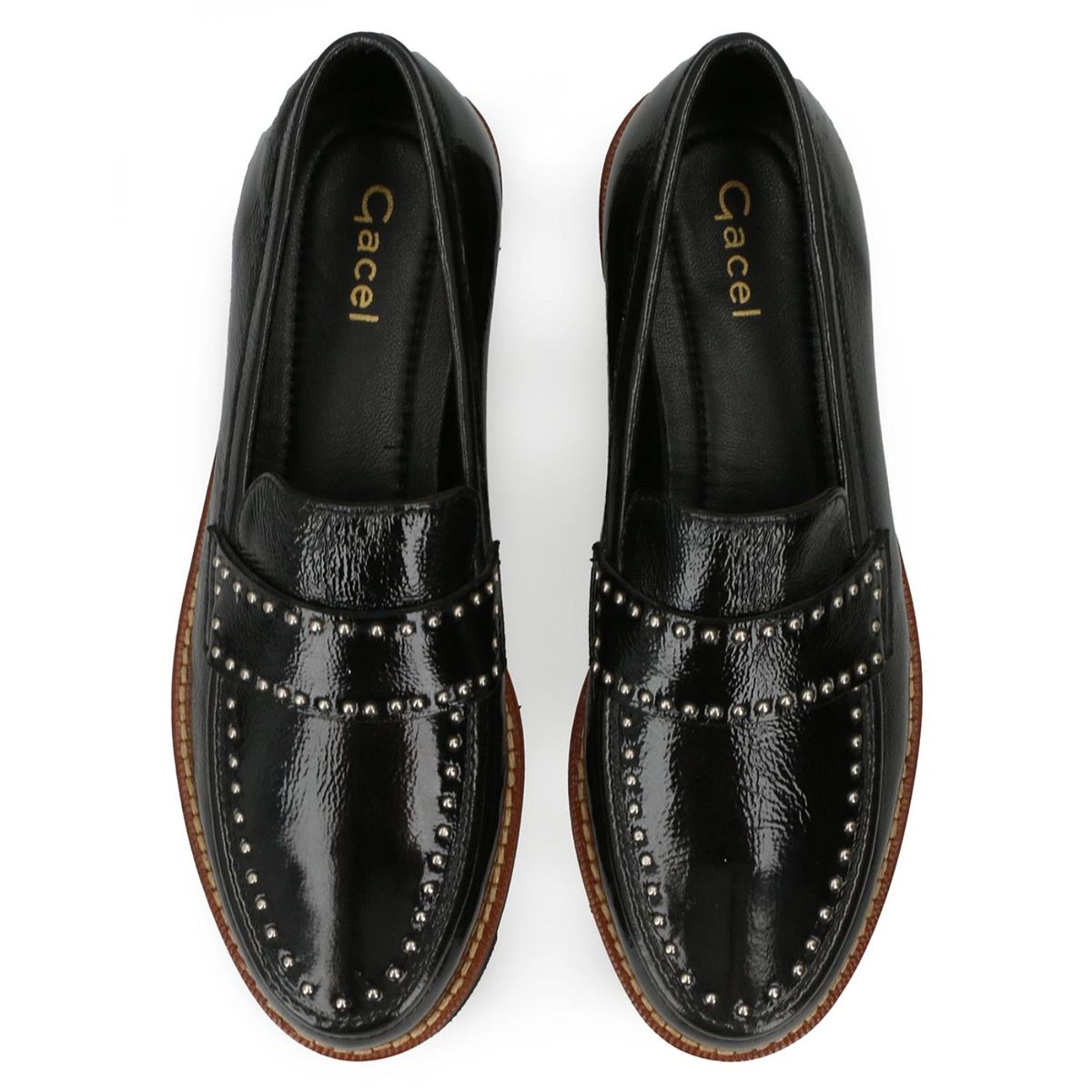 GACEL - Mocasín Mujer Cuero Negro Gacel