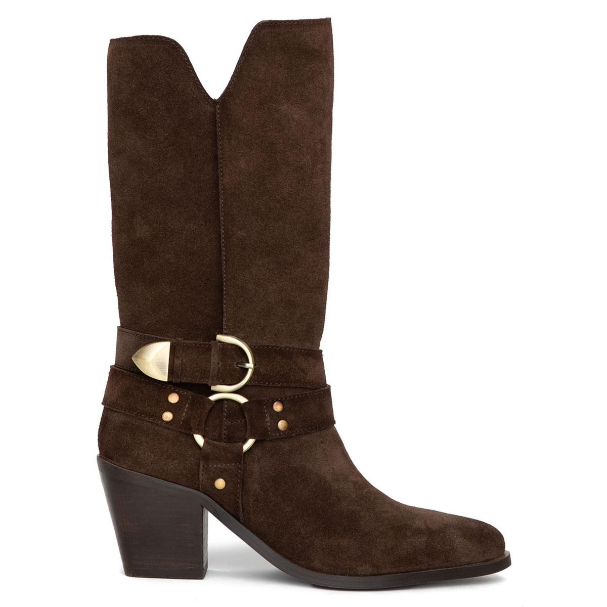 GACEL - Bota Mujer Cuero Café Gacel