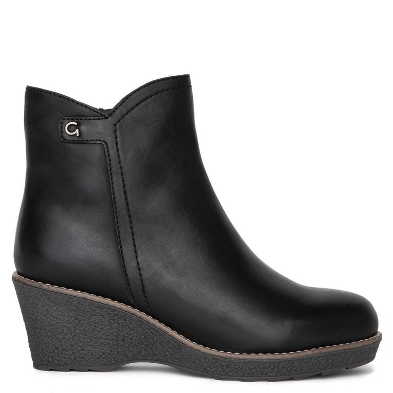 Botin Mujer Cuero Negro