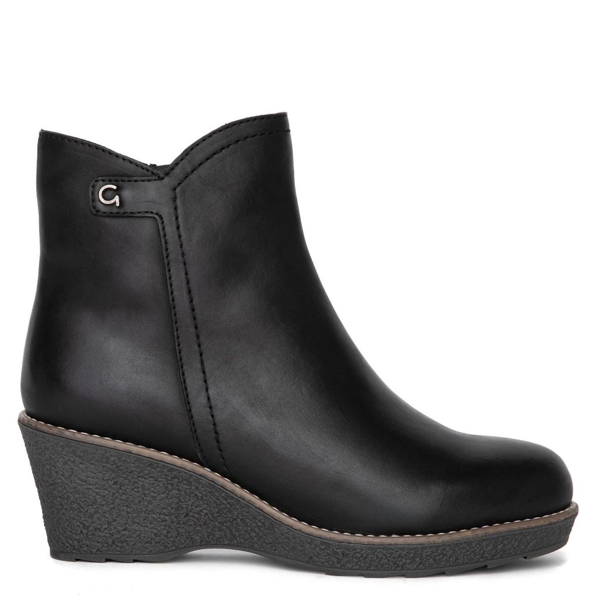 GACEL - Botin Mujer Cuero Negro Gacel