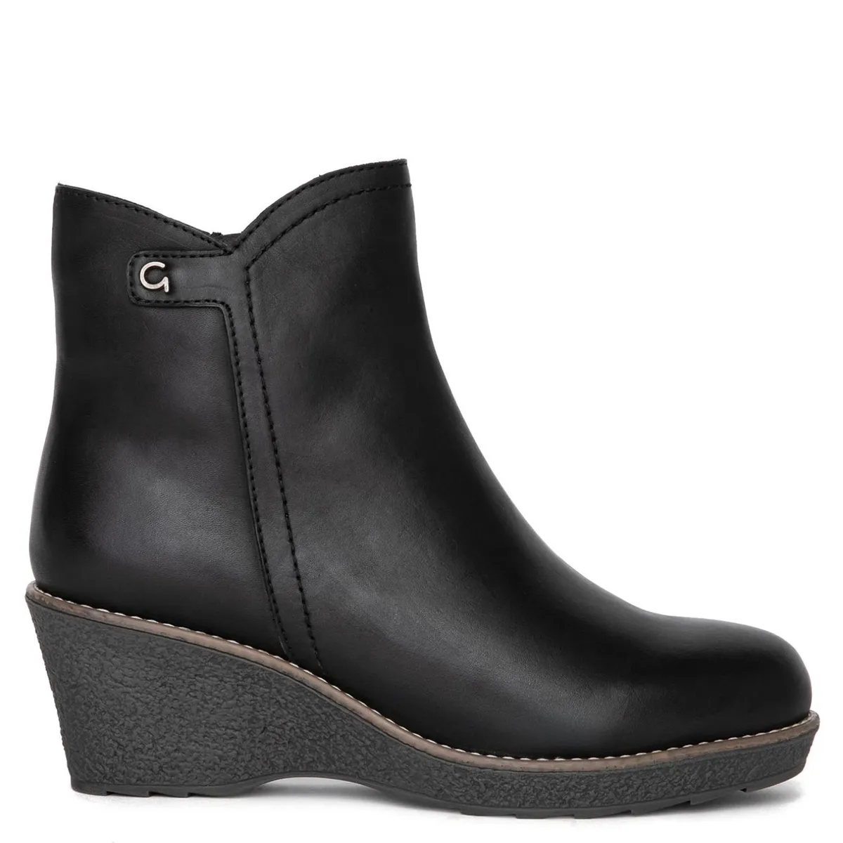 GACEL - Botin Mujer Cuero Negro Gacel