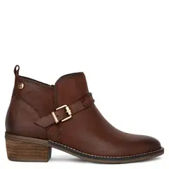 GACEL - Botin Mujer Cuero Café Oscuro