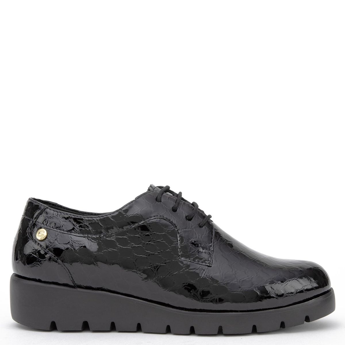 GACEL - Zapato Casual Mujer Cuero Negro Gacel