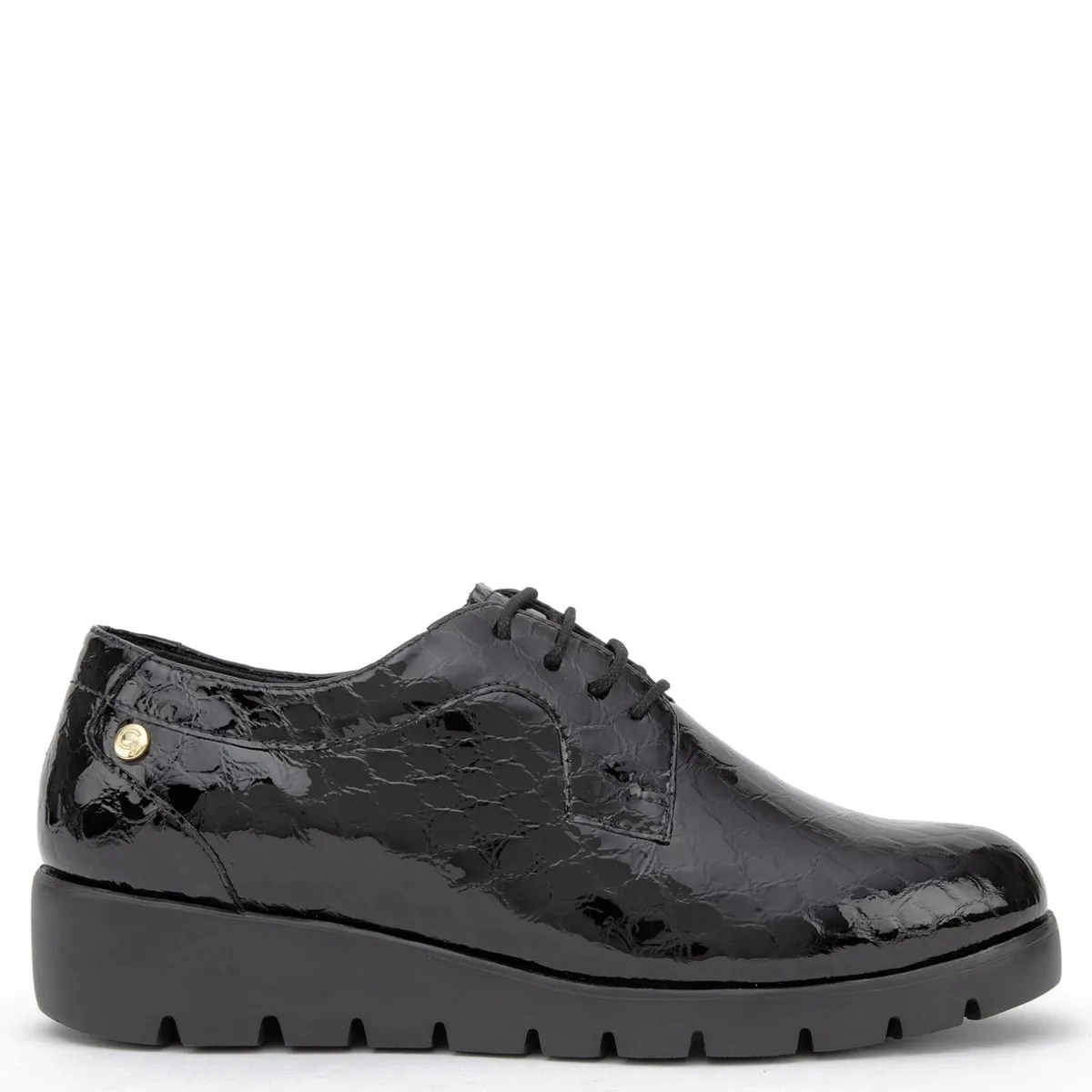 GACEL - Zapato Casual Mujer Cuero Negro Gacel