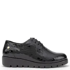 GACEL - Zapato Casual Mujer Cuero Negro