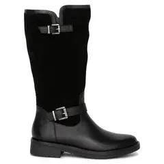 GACEL - Bota Mujer Cuero Negro