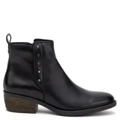 GACEL - Botin Mujer Cuero Negro