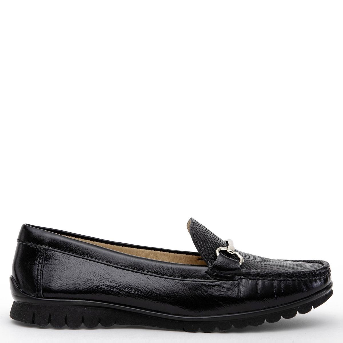 GACEL - Mocasín Mujer Cuero Negro Gacel