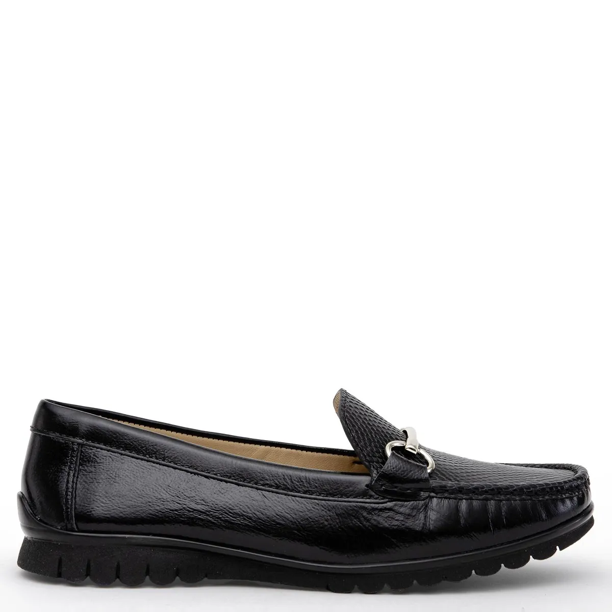 GACEL - Mocasín Mujer Cuero Negro Gacel