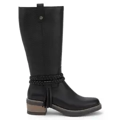 GACEL - Bota Mujer Cuero Negro