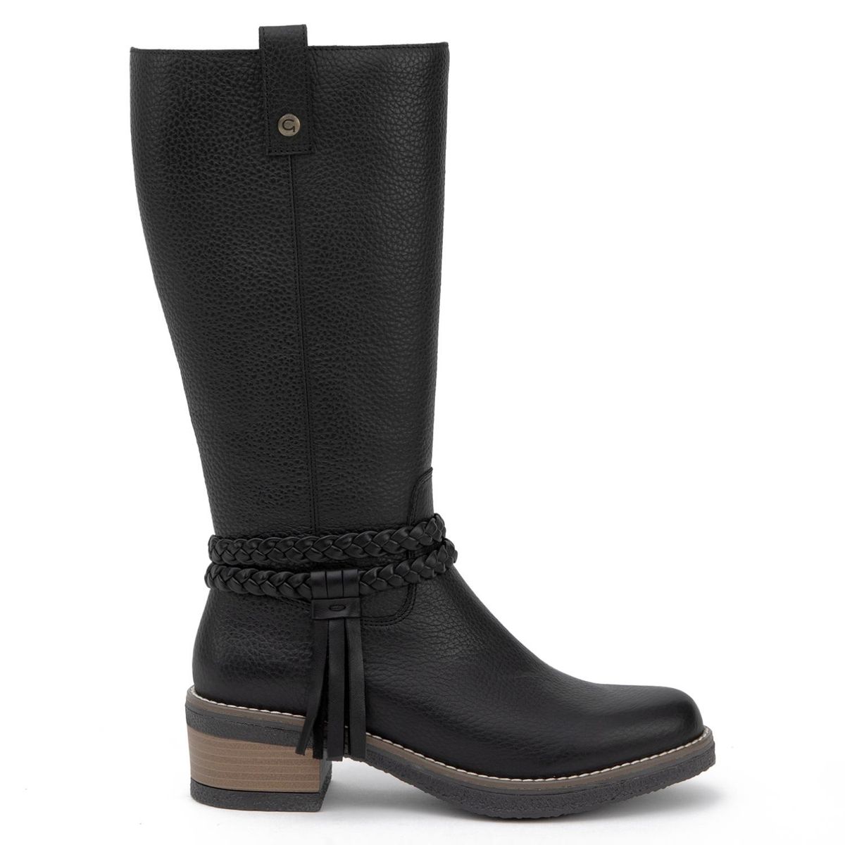 GACEL - Bota Mujer Cuero Negro Gacel