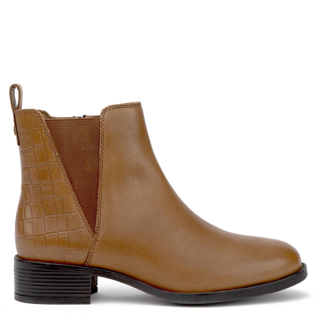 GACEL - Botin Mujer Cuero Café Gacel