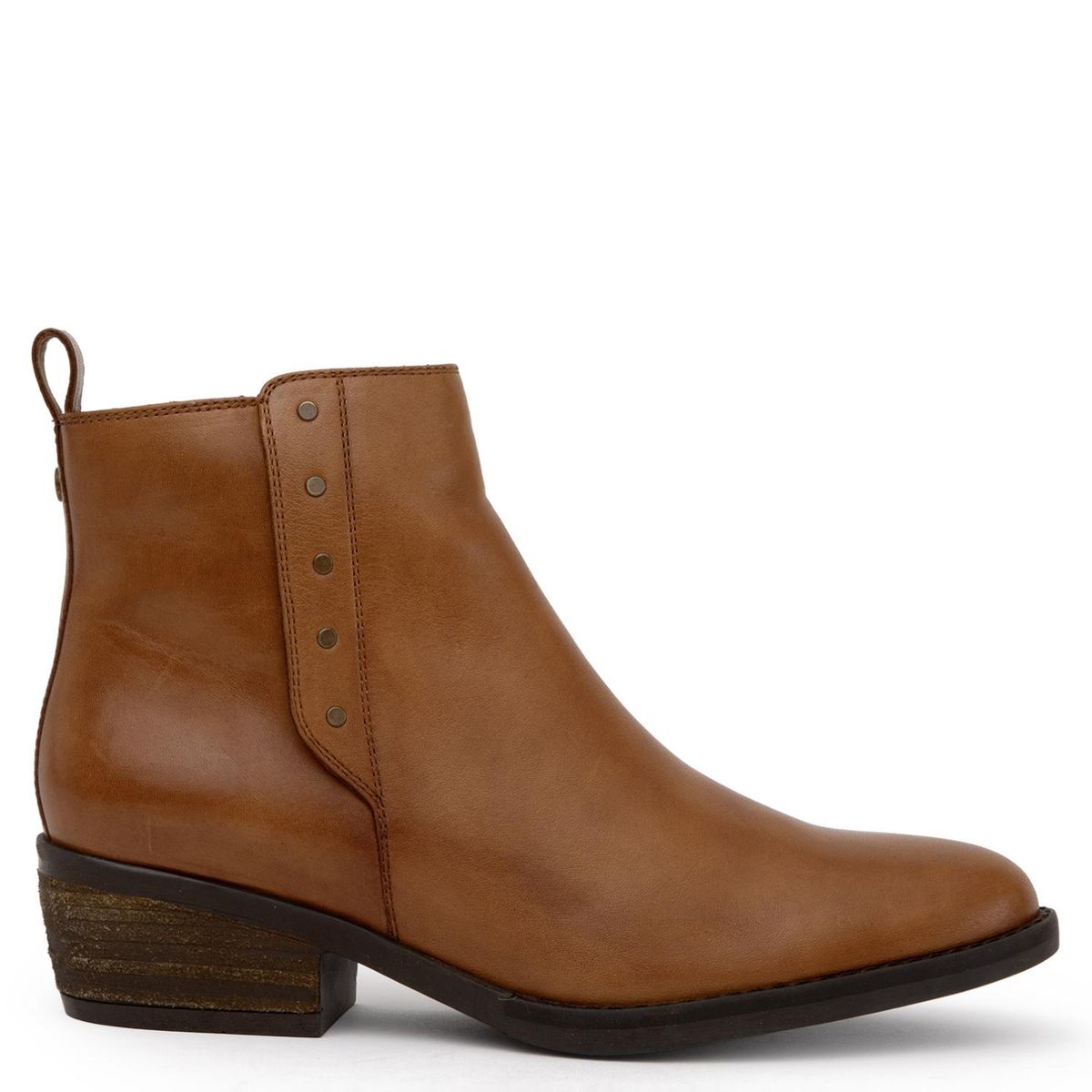 GACEL - Botin Mujer Cuero Café Gacel