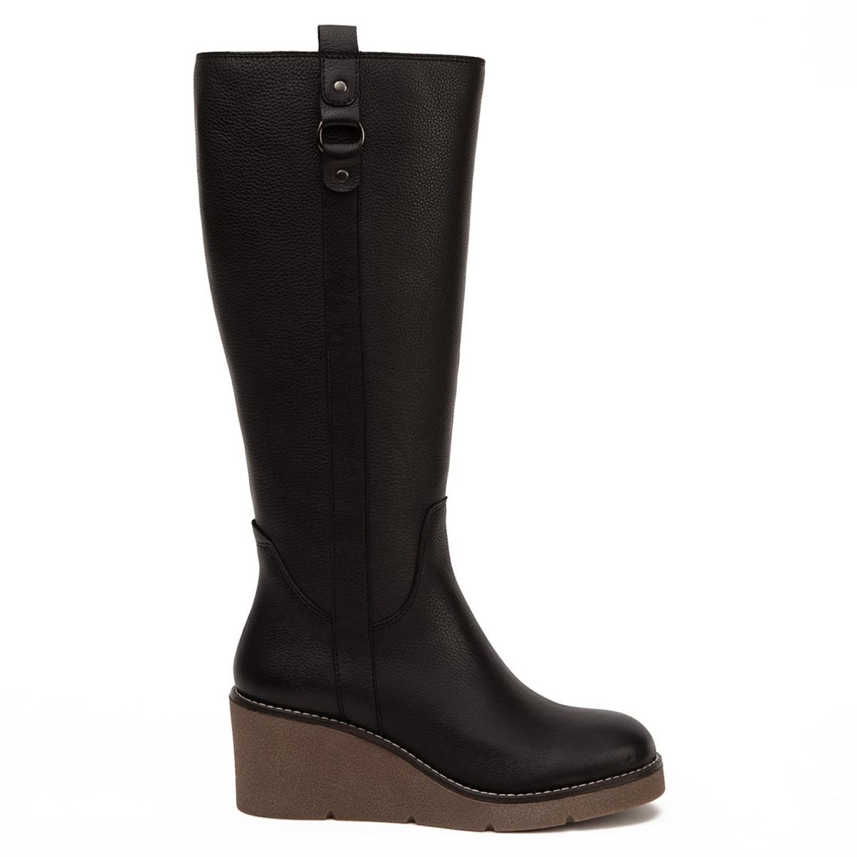 GACEL - Bota Mujer Cuero Negro Gacel
