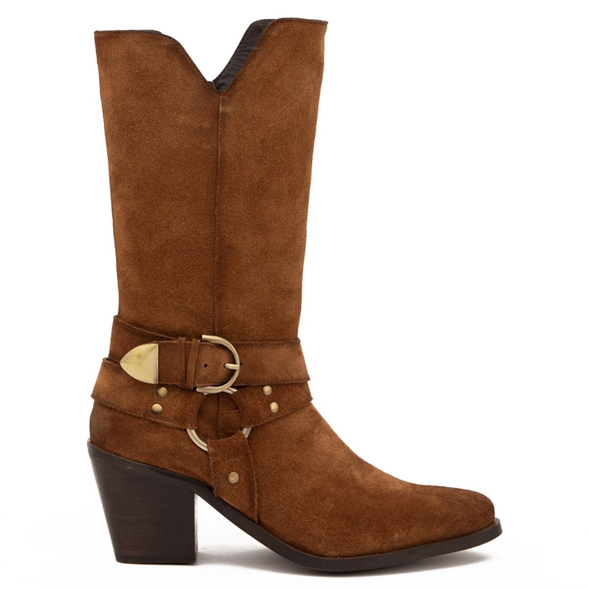 GACEL - Bota Mujer Cuero Café Gacel