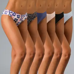 FLORES - Pack 6 Calzones Mujer