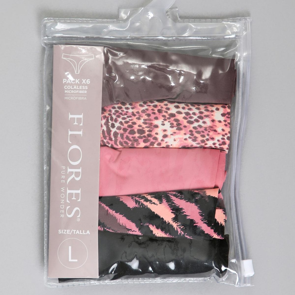 FLORES - Pack 6 Calzones Mujer Flores