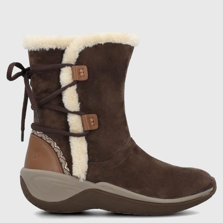 HUSH PUPPIES Bota Mujer Cuero Café