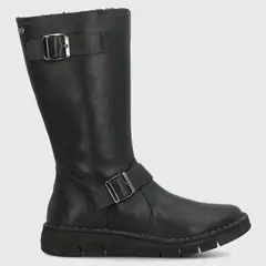 HUSH PUPPIES - Bota Mujer Cuero Negro