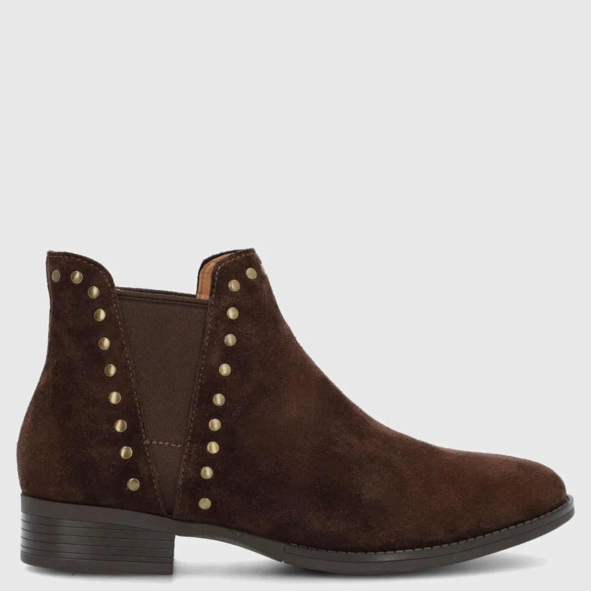 HUSH PUPPIES - Botin Mujer Cuero Café Hush Puppies