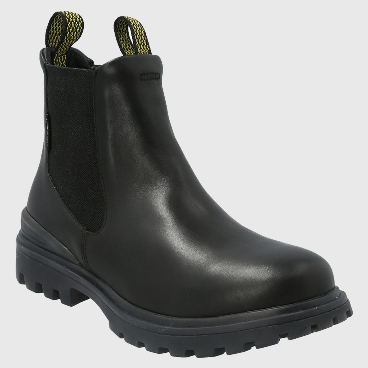 HUSH PUPPIES - Botin Mujer Cuero Negro Hush Puppies