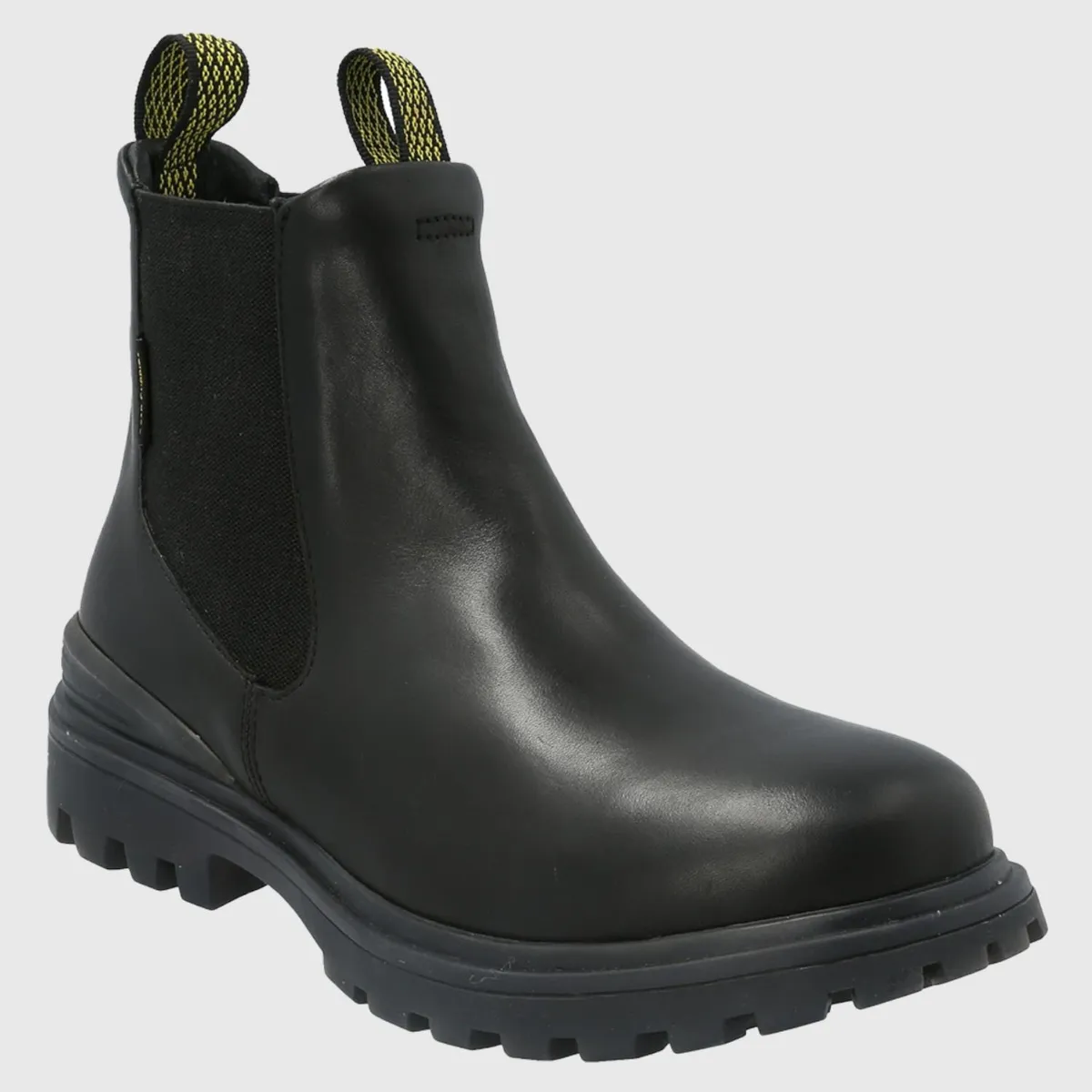 HUSH PUPPIES - Botin Mujer Cuero Negro Hush Puppies