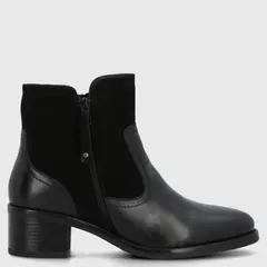 HUSH PUPPIES - Botin Mujer Cuero Negro