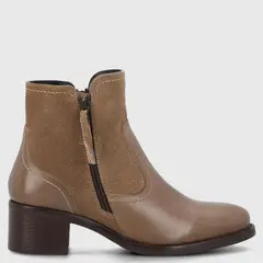 HUSH PUPPIES - Botin Mujer Cuero Beige