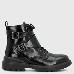 HUSH PUPPIES - Botin Mujer Cuero Negro