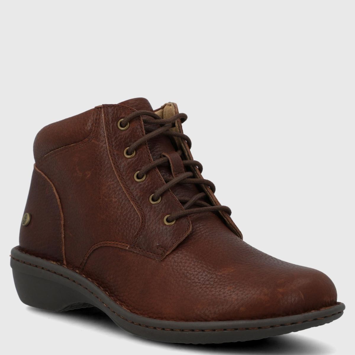 HUSH PUPPIES - Botin Mujer Cuero Café Hush Puppies