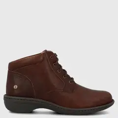 HUSH PUPPIES - Botin Mujer Cuero Café