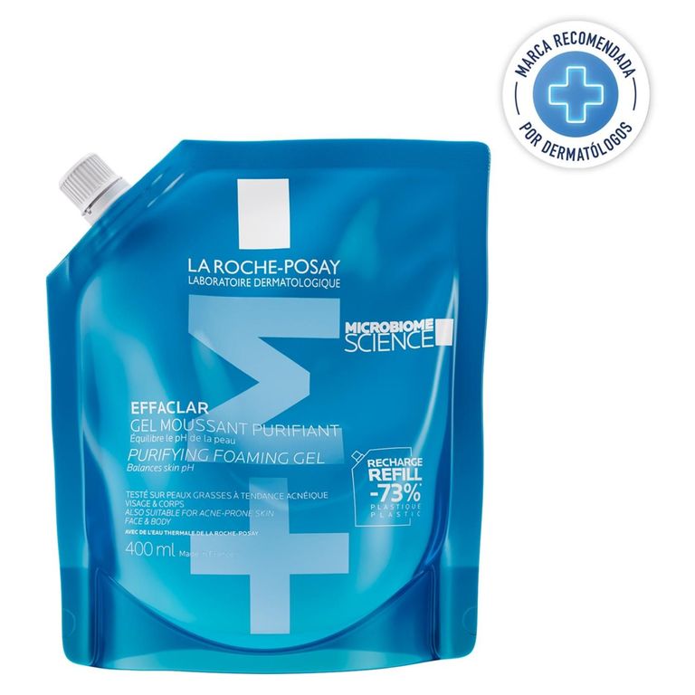 Effaclar Gel +M Limpiador Purificante Refill 400ml La Roche-Posay