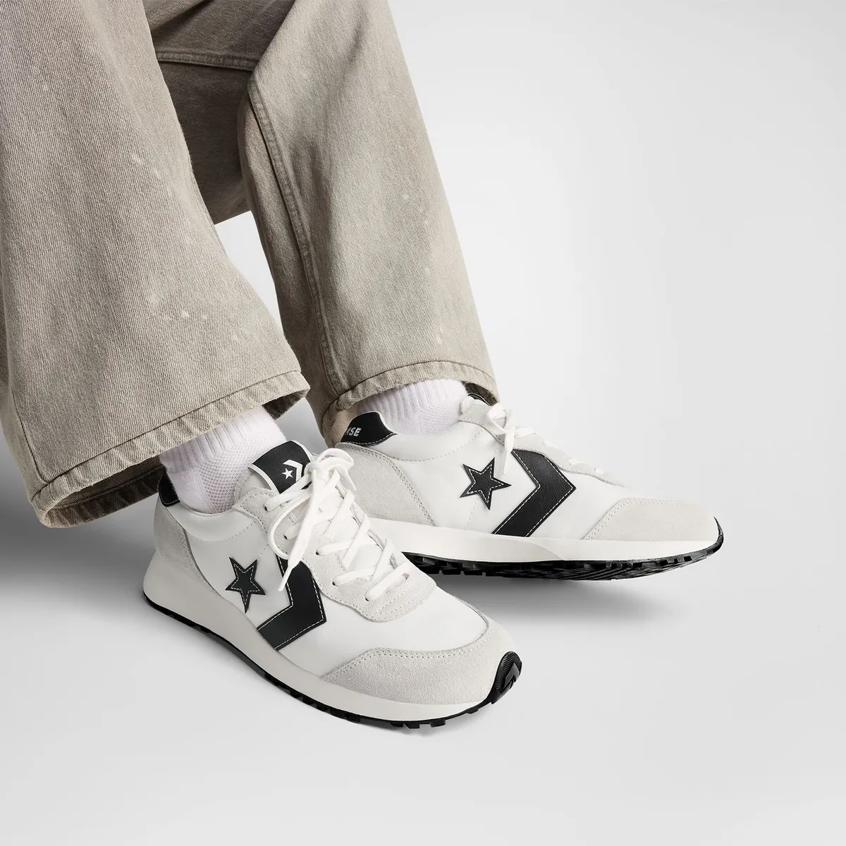 CONVERSE - Converse Omega Trainer Zapatilla Urbana Hombre Cuero Blanco Converse