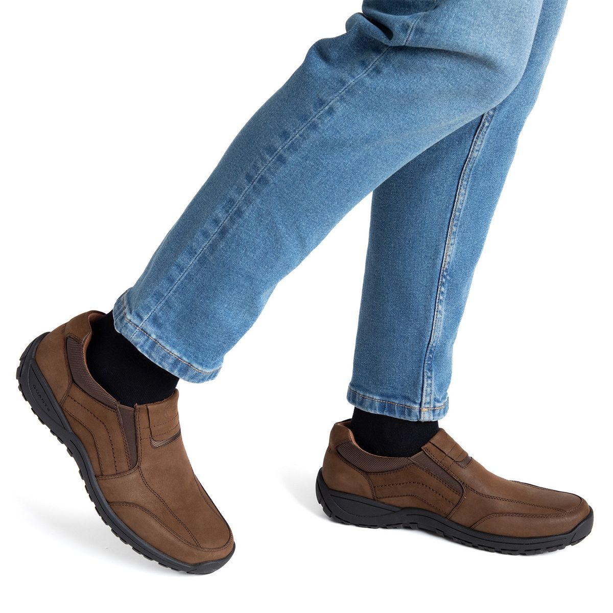 GUANTE - Zapato Casual Hombre Cuero Café Guante