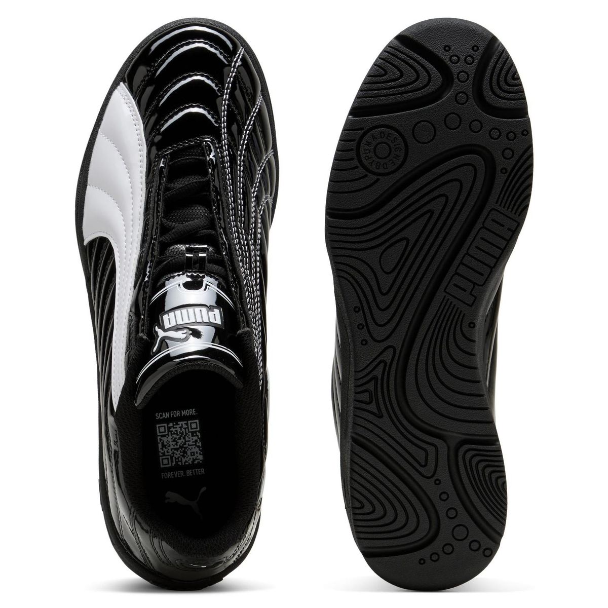 PUMA - Tifosi Calcio Metal Zapatilla Urbana Hombre Cuero Negro Puma