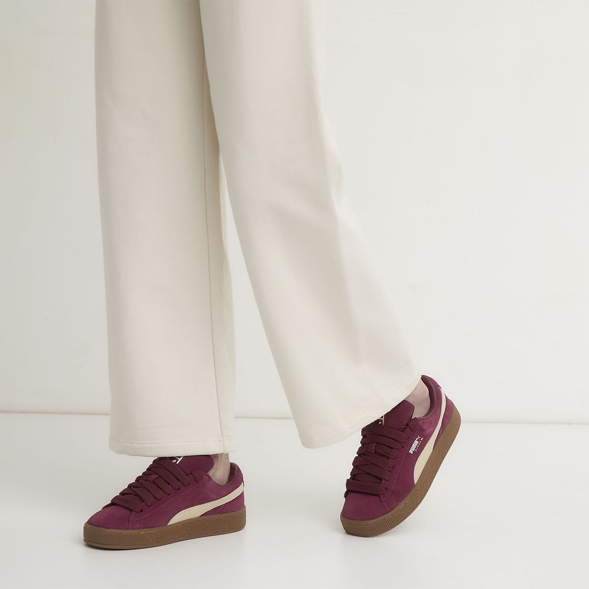 PUMA - Suede Xl Zapatilla Urbana Hombre Burdeo Puma