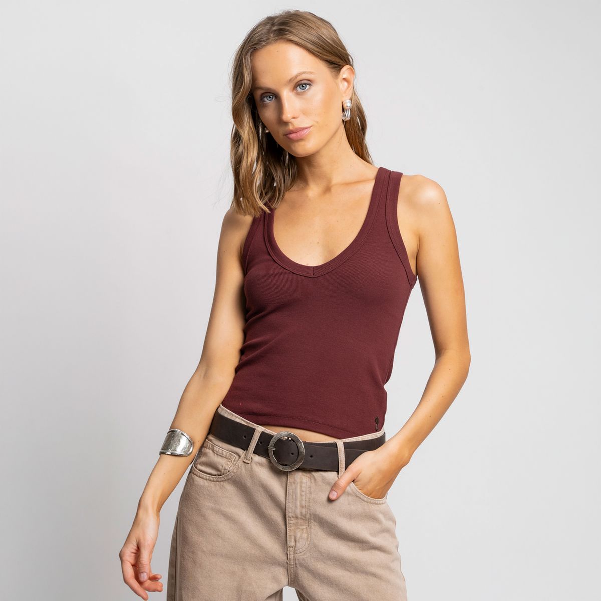 LOLITA LPK - Polera Maru V Vino Mujer Lolita LPK