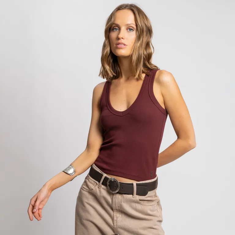 Polera Maru V Vino Mujer