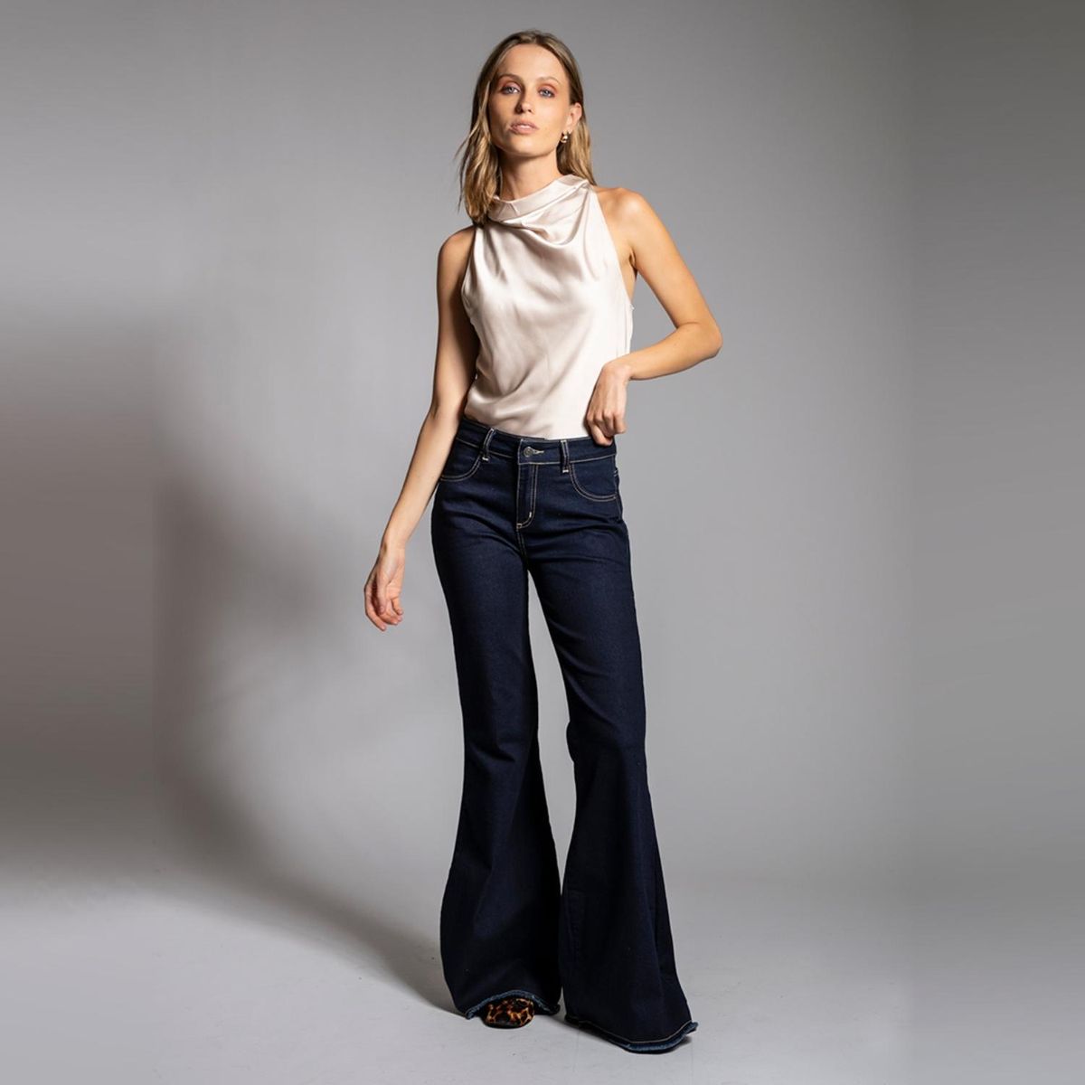 LOLITA LPK - Jeans Flare Tiro Medio Mujer Lolita Lpk