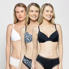 INTIME - Pack 3 Sostén Mujer
