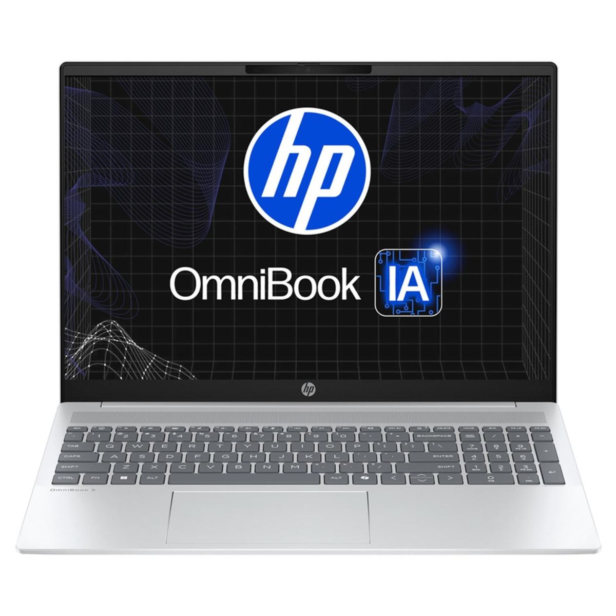 HP - Notebook HP Omnibook 5 16-AF1072LA Intel Core Ultra 7 255U con IA 16GB 512GB SSD Gen4 Táctil 16" 2K