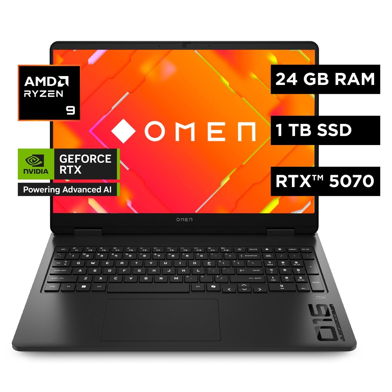 HP Notebook Gamer OMEN 16-AP0007LA AMD Ryzen 9 24 GB NVIDIA RTX